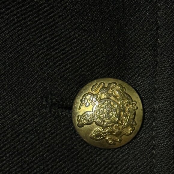 J.Crew Wool-Blend Schoolboy Blazer in Black w Gold Buttons – Women’s Size 12 (L) - Picture 6 of 17